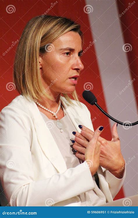 Federica Mogherini European Commission Vicepresident Editorial Photo