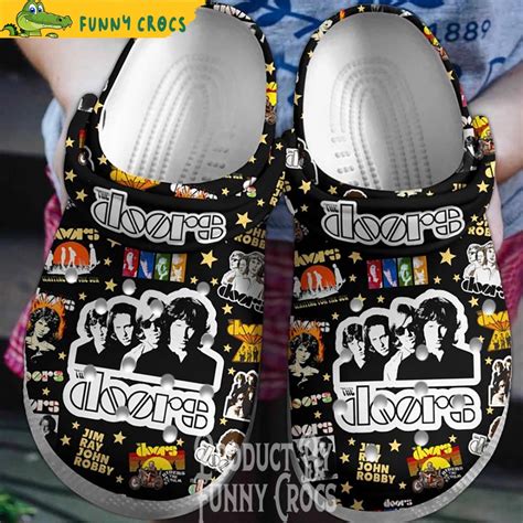 Rock Band The Doors Crocs - Discover Comfort And Style Clog Shoes With Funny Crocs