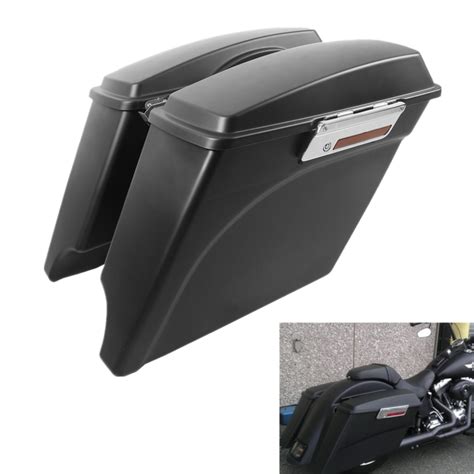 5 Stretched Extended Hard Saddle Bags For Harley Street Glide Road