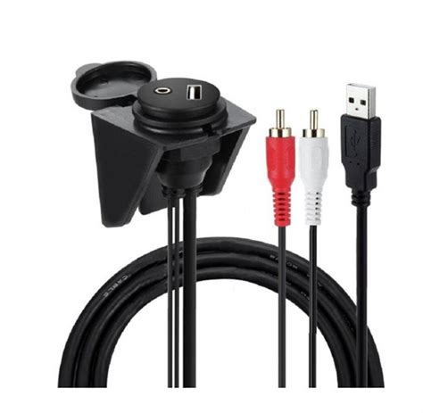 Kundenspezifische Usb Zu Dual Rca Mm Aux Auto Unterputzkabel