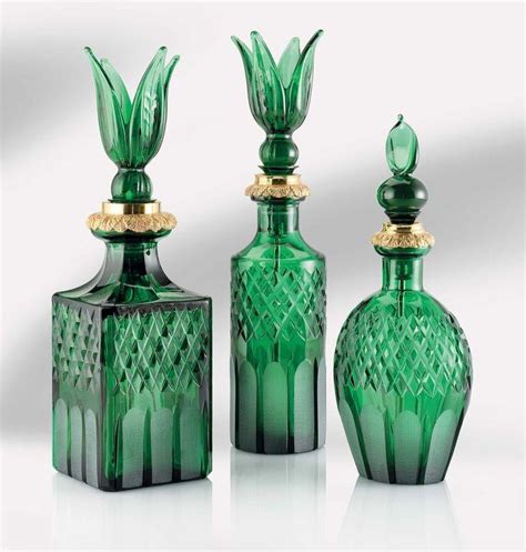 Green Glass Decorative Bottles Rcolorgreen