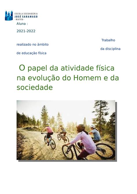 O papel da atividade física na evolução do Homem e da sociedade