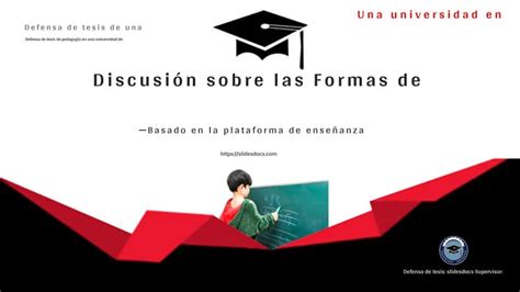 Defensa De Tesis De Graduación Principal De Educación De Estilo De