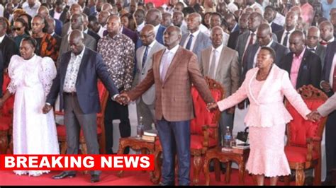 Breaking Live Ruto Raila Attending Church Service At Ack St Peters