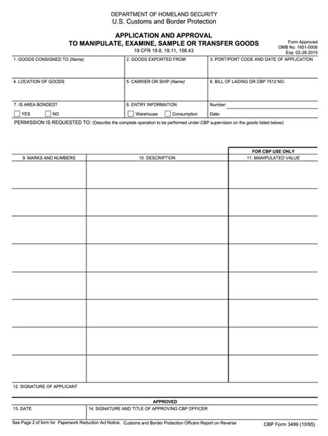 Free Printable Customs Form Printable Forms Free Online