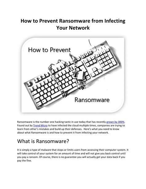 Ppt How To Prevent Ransomware From Infecting Your Network Powerpoint