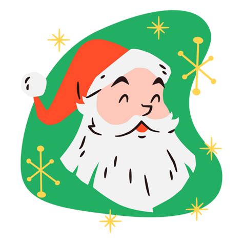 Design Png E Svg De Retrato Vintage De Papai Noel Para Camisetas