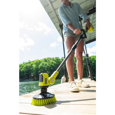 Ryobi One V Cordless Telescoping Power Scrubber Tool Only P The