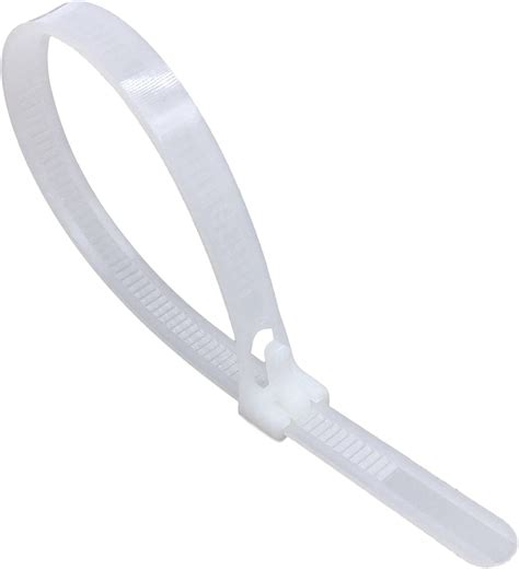 intervisio Collier de Serrage Réutilisable Plastique 150 mm x 7 6 mm