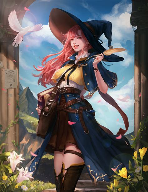 Artstation Apprentice Wizard Harim Shin Female Character Design Rpg