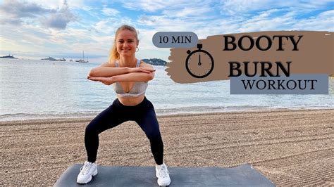 10 Min Booty Burnsquats And Lunges Includedno Jumpingno Equipment Youtube