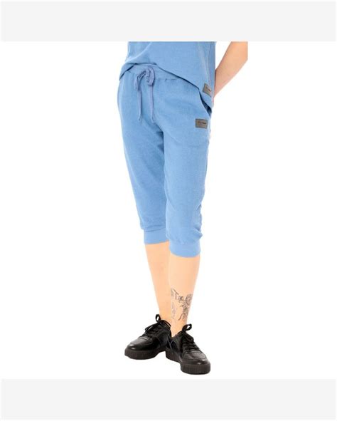 Riachuelo Bermuda Saruel Feminina Brohood Moletom Textura Azul