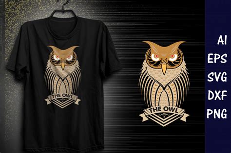 The Owl T Shirt Design Graphic By Innovative Designer · Creative Fabrica