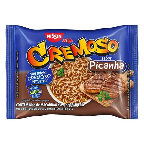 Macarr O Instant Neo Picanha Nissin Miojo Cremoso Pacote G P O De