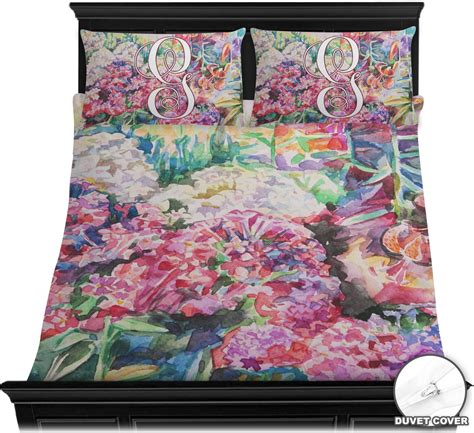 Watercolor Floral Duvet Cover Set Full Queen Youcustomizeit