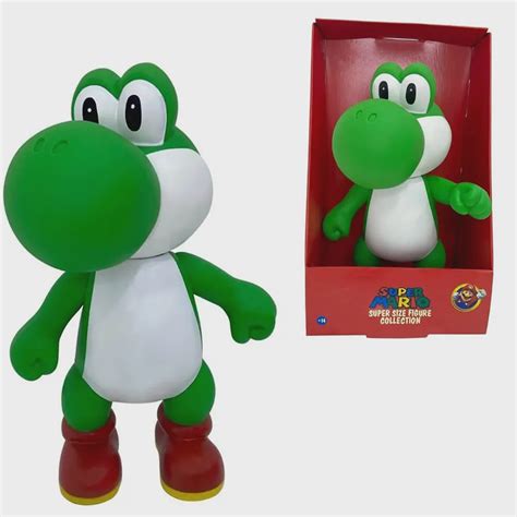 Boneco Yoshi Do Super Mario Bros Nitendo Miniatura Grande Original