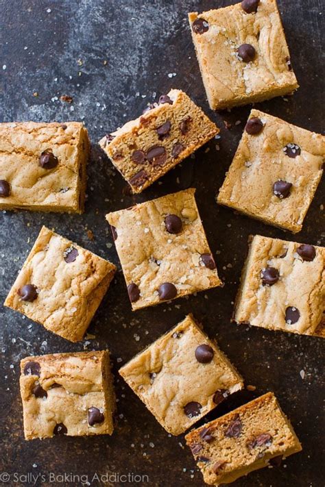 Soft Chewy Chocolate Chip Cookie Bars Sally S Baking Addiction