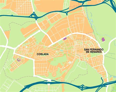 San Fernando De Henares AM Mapa Vectorial Illustrator Eps Ai CC Bc