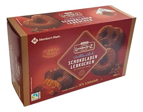 Pão De Mel Alemão Lambertz Chocolate 500g Parcelamento sem juros