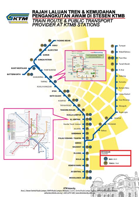 Intercity Route Map In Malaysia Ktmb