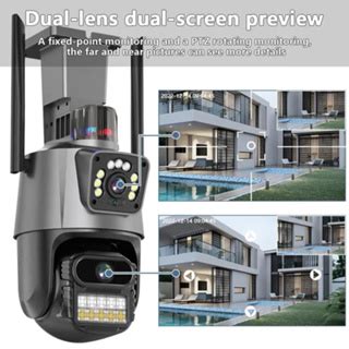 Icsee Xm R Mp Ptz Cctv Camera Dual Lens Dual Screen Wifi Outdoor