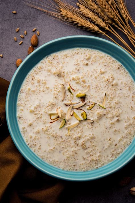 Daliya Kheer Or Meetha Dalia Is A Delicious And Healthy Indian Dessert