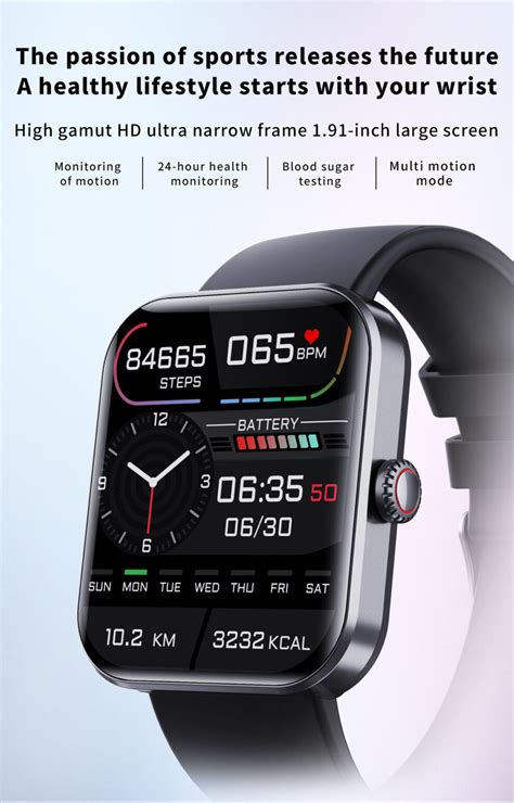 Blood Glucose Monitoring Smartwatch Smart Watch For Non Invasive