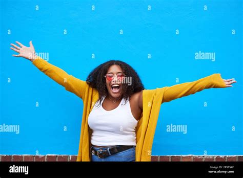 Whats Not To Love About Me A Happy Young Woman Celebrating Against A