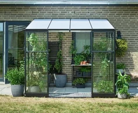 X Halls Qube Lean To Greenhouse Toughened