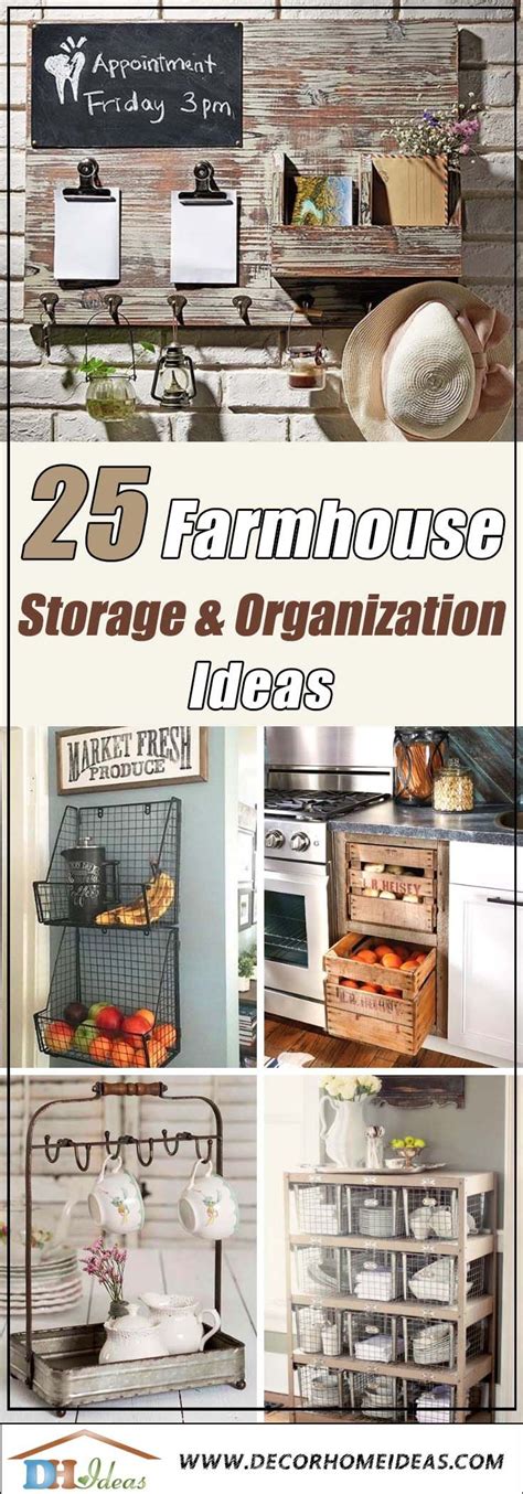 25 Farmhouse Kitchen Storage And Organization Ideas Farmhouse Storage And