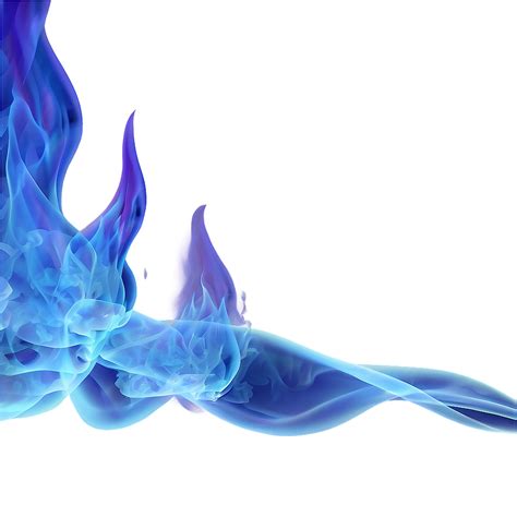 Download Blue Flame With Smoke Png 18