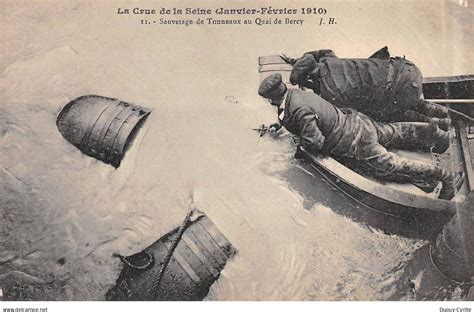 Inondations De 1910 PARIS La Crue De La Seine Janvier 1910