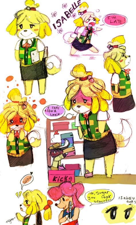 Hello Its Me Isabelle Animal Crossing By Bippie On Deviantart