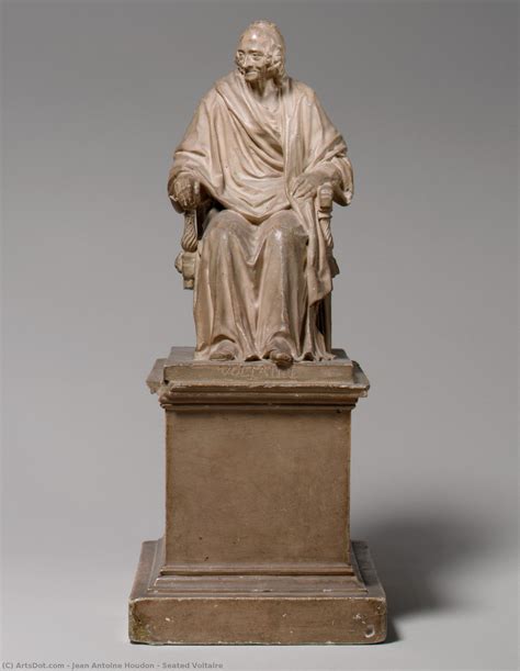 Reproducciones De Bellas Artes Voltaire Sentado De Jean Antoine Houdon