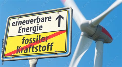 Erneuerbare Energie Statt Fossiler Brennstoff Stock Foto Adobe Stock