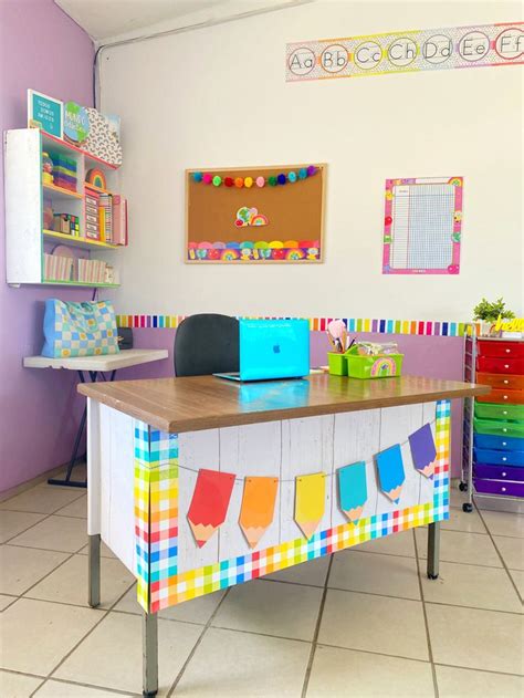 Escritorio De Maestra Mundo Did Ctico Preschool Decor Preschool