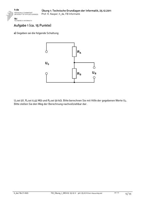 Tgi Uebung Ws Tgi Bungen Prof K Kasper H Da Fb