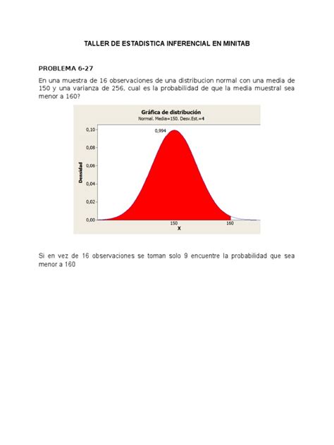 PDF Taller De Estadistica Inferencial En Minitab DOKUMEN TIPS