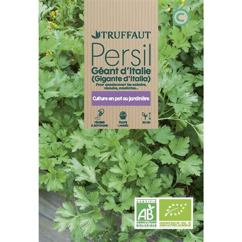 Graines De Persil G Ant D Italie Bio En Sachet Truffaut