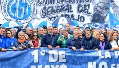 La CGT se movilizó y ratificó el paro nacional contra el gobierno de