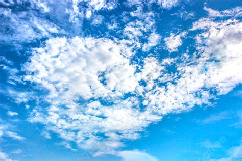 Blue Sky And White Clouds Under A Clear Sky Background Blue Sky Cloud