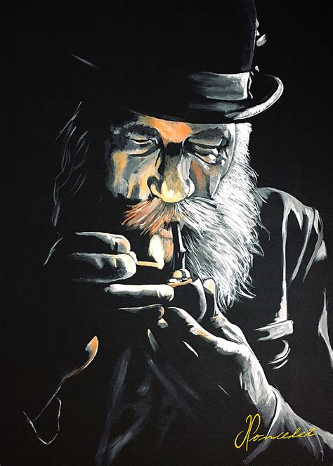 Man With His Pipe Painting By Jan Poncelet Pixels