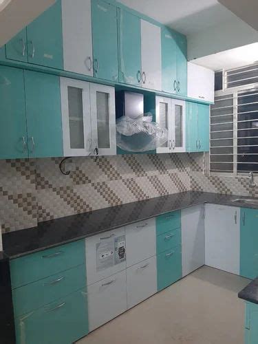 Modern Wooden L Shape Modular Kitchen At Rs Sq Ft In Jammu Id