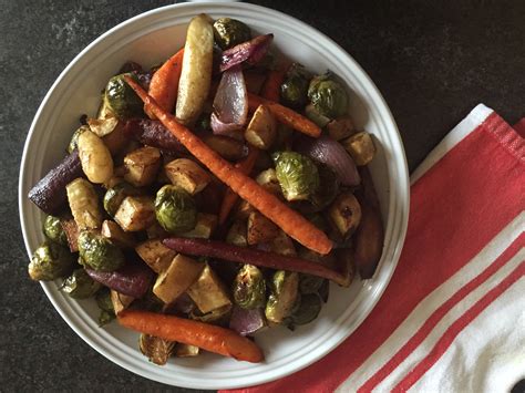 Roasted Vegetables W Honey Balsamic Glaze