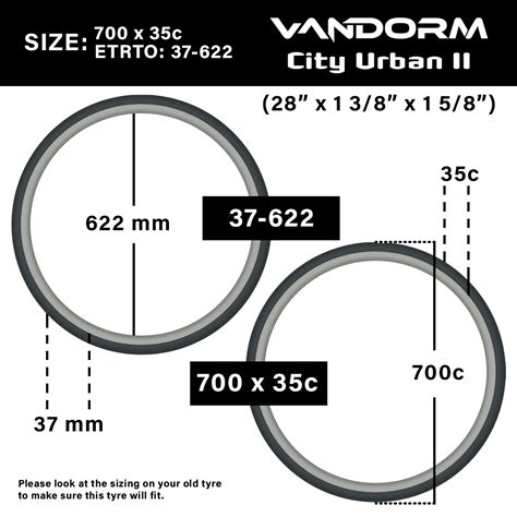 X Vandorm X C City Urban Slick Hybrid Tyres W Schrader Valve