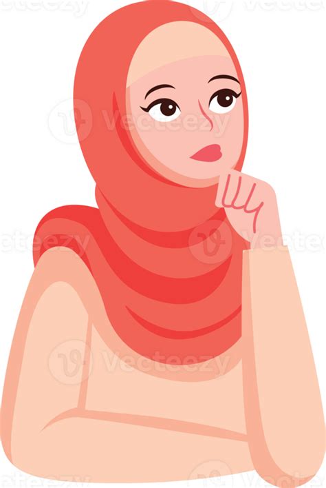 Muslim Woman Thinking Pngs For Free Download