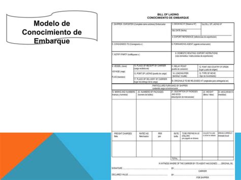 Ttvv Conocimiento De Embarque Y Carta Porte