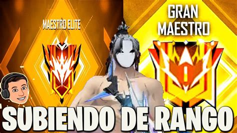 Subiendo Al Rango Gran Maestro En Br Clasificatoria En Free Fire