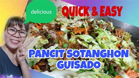 Easy Pancit Sotanghon Guisado Vermicelli Noodles Recipe Youtube