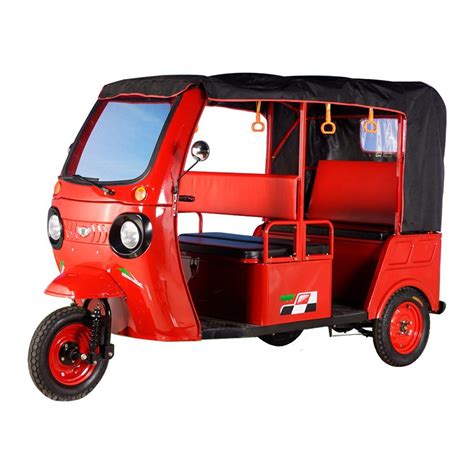 India Bajaj Passenger Use Electric Rickshaw With Roof W